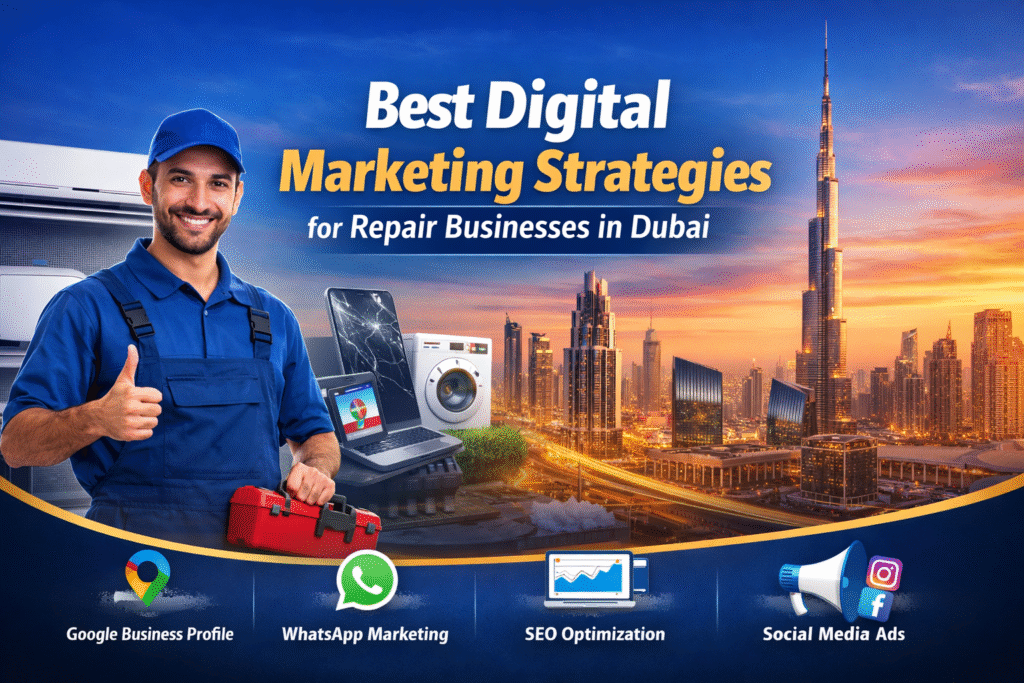 digital marketing strategies that repair businesses in Dubai